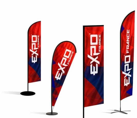Drapeau publicitaire : boostez la visibilité de votre entreprise sur tous vos événements CDR Business
